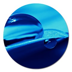 Waterdrops Magnet 5  (round) by Siebenhuehner