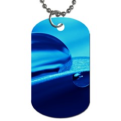 Waterdrops Dog Tag (one Sided)