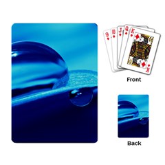 Waterdrops Playing Cards Single Design