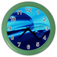 Waterdrops Wall Clock (color) by Siebenhuehner