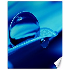 Waterdrops Canvas 11  X 14  (unframed) by Siebenhuehner