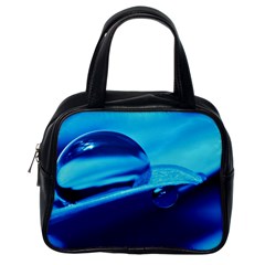 Waterdrops Classic Handbag (one Side) by Siebenhuehner