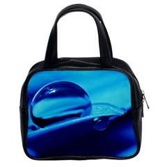 Waterdrops Classic Handbag (two Sides)