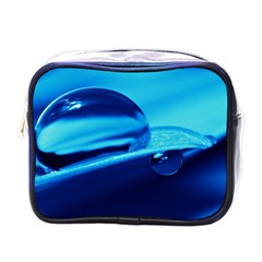 Waterdrops Mini Travel Toiletry Bag (one Side) by Siebenhuehner