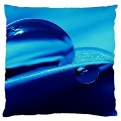 Waterdrops Large Cushion Case (two Sided)  by Siebenhuehner