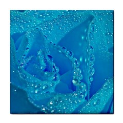 Blue Rose Ceramic Tile