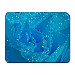 Blue Rose Small Mouse Pad (Rectangle)