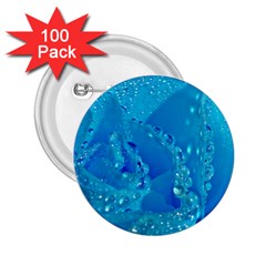 Blue Rose 2.25  Button (100 pack)