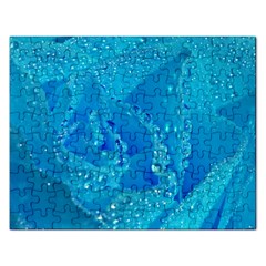 Blue Rose Jigsaw Puzzle (rectangle)