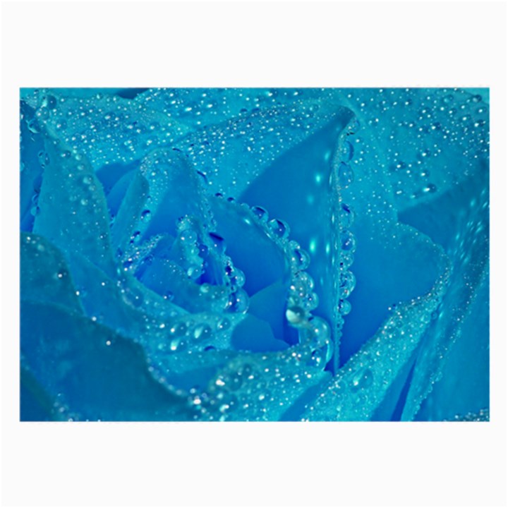 Blue Rose Glasses Cloth (Large, Two Sided)