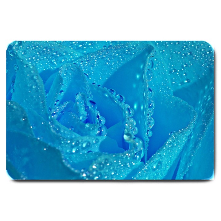 Blue Rose Large Door Mat