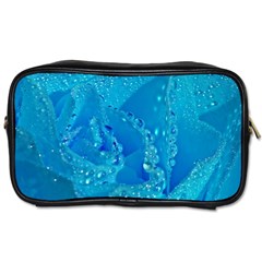 Blue Rose Travel Toiletry Bag (Two Sides)