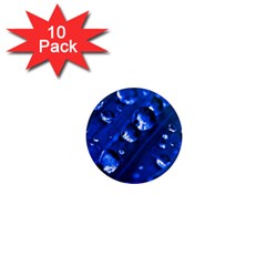 Waterdrops 1  Mini Button Magnet (10 Pack)