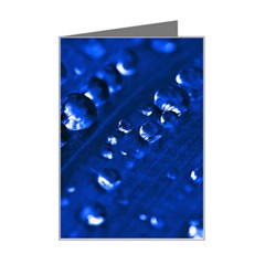 Waterdrops Mini Greeting Card by Siebenhuehner