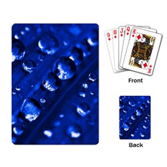 Waterdrops Playing Cards Single Design by Siebenhuehner