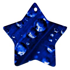 Waterdrops Star Ornament (two Sides) by Siebenhuehner