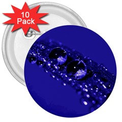 Waterdrops 3  Button (10 Pack) by Siebenhuehner