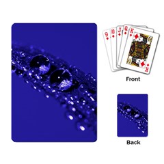 Waterdrops Playing Cards Single Design