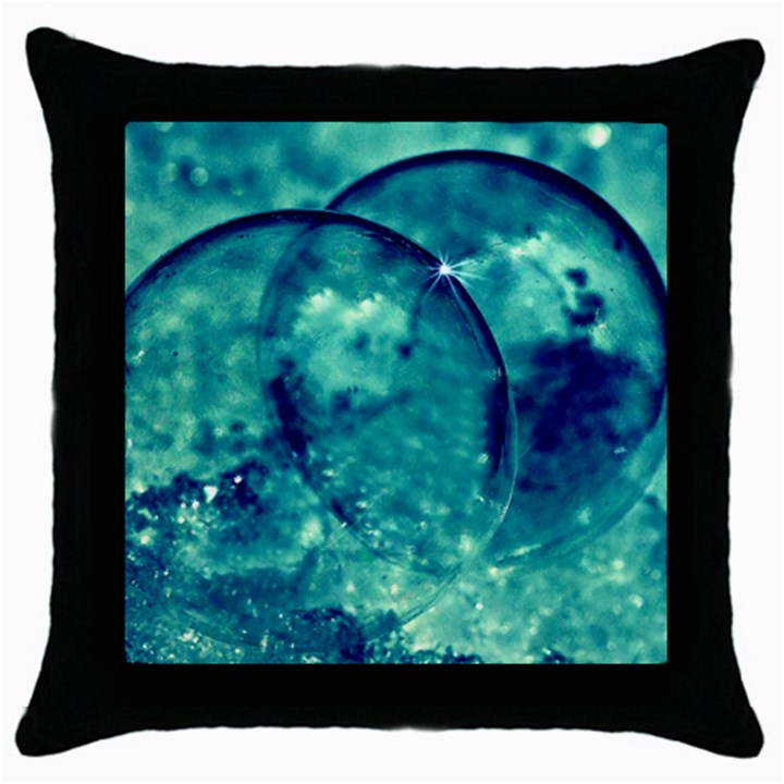 Magic Balls Black Throw Pillow Case