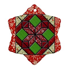 Grandma s Quilt Snowflake Ornament (two Sides)