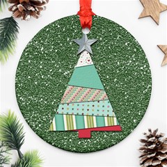 Oh Christmas Tree Round Ornament (two Sides)