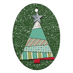 Oh Christmas Tree Oval Ornament (two Sides)