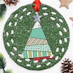 Oh Christmas Tree Round Filigree Ornament by Contest1673713