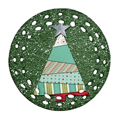 Oh Christmas Tree Round Filigree Ornament (two Sides) by Contest1673713