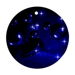 Blue Dreams Round Ornament