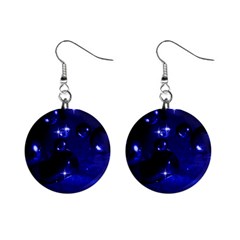 Blue Dreams Mini Button Earrings