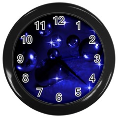 Blue Dreams Wall Clock (black) by Siebenhuehner