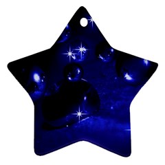 Blue Dreams Star Ornament (two Sides) by Siebenhuehner