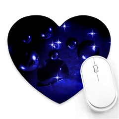 Blue Dreams Mouse Pad (heart) by Siebenhuehner