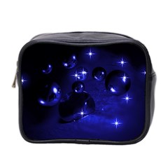 Blue Dreams Mini Travel Toiletry Bag (two Sides)