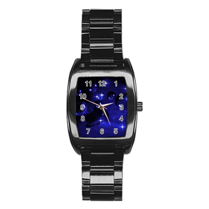 Blue Dreams Men s Stainless Steel Barrel Analog Watch