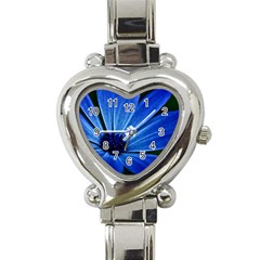 Flower Heart Italian Charm Watch 