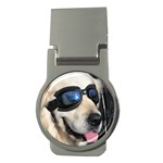 Cool Dog  Money Clip (Round) Front