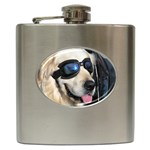 Cool Dog  Hip Flask Front