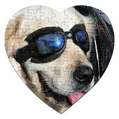 Cool Dog  Jigsaw Puzzle (heart)