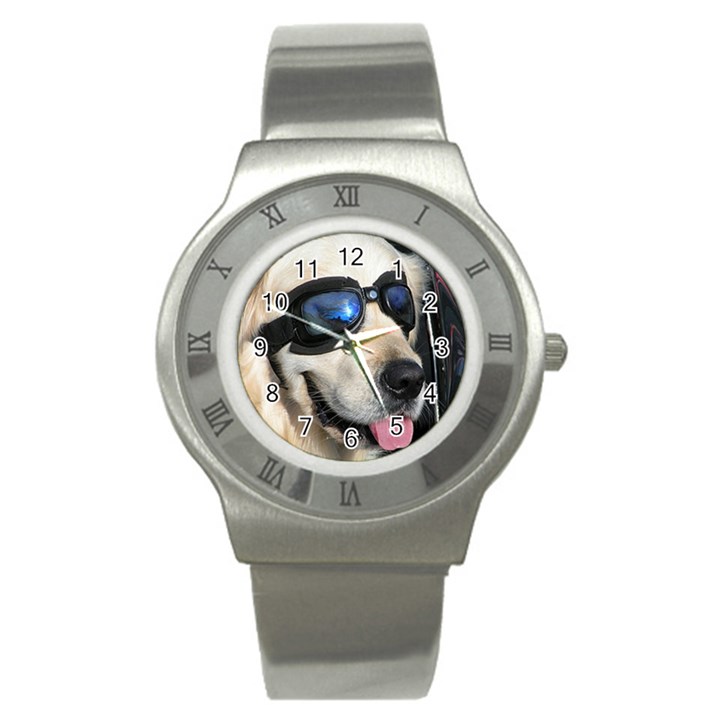 Cool Dog  Stainless Steel Watch (Unisex)