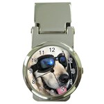 Cool Dog  Money Clip with Watch Front