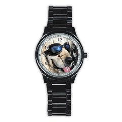 Cool Dog  Sport Metal Watch (black) by Siebenhuehner