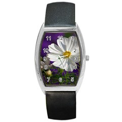 Cosmea   Tonneau Leather Watch