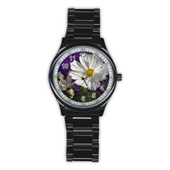 Cosmea   Sport Metal Watch (black) by Siebenhuehner