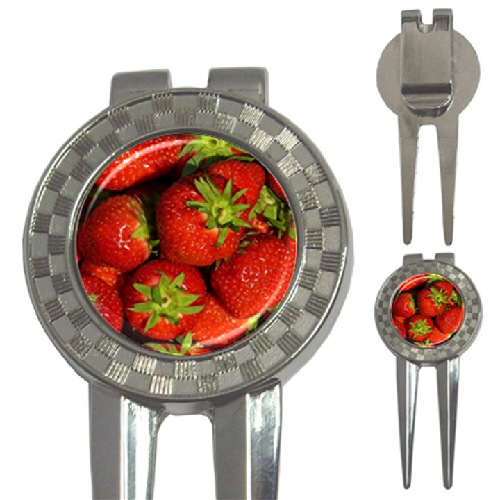 Strawberry  Golf Pitchfork & Ball Marker