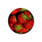 Strawberry  Drink Coaster (Round) Front