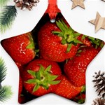 Strawberry  Star Ornament (Two Sides) Front