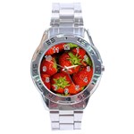 Strawberry  Stainless Steel Watch (Men s) Front