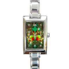 Magic Balls Rectangular Italian Charm Watch by Siebenhuehner