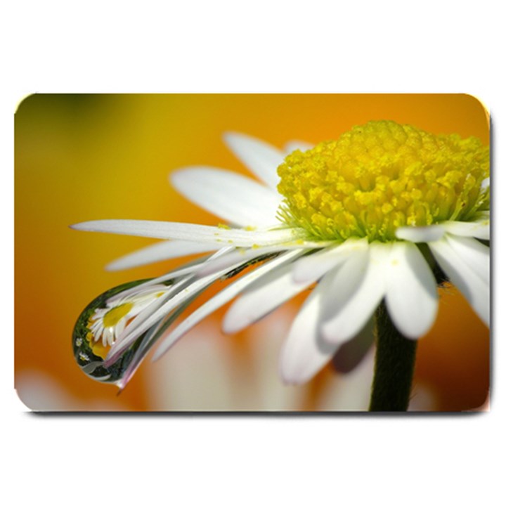 Daisy With Drops Large Door Mat